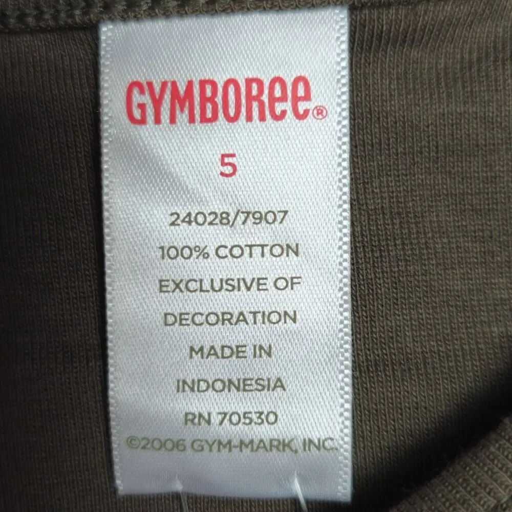 Vintage Gymboree Long Sleeved Top Size 5 Green Floral Primrose Line Y2K NWT